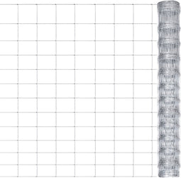 vidaXL - Tuinhek - 50x1,25 - m - gegalvaniseerd - staal - zilverkleurig