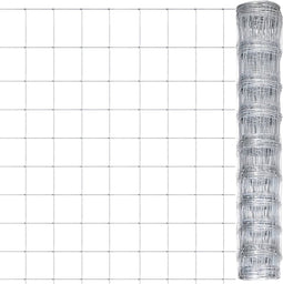 vidaXL - Tuinhek - 50x1 - m - gegalvaniseerd - staal - zilverkleurig