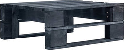 vidaXL - Tuinhocker - pallet - hout - zwart