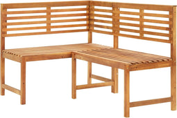 vidaXL - Tuinhoekbank - 140 - cm - massief - acaciahout