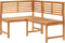 vidaXL - Tuinhoekbank - 140 - cm - massief - acaciahout