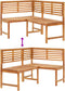vidaXL - Tuinhoekbank - 140 - cm - massief - acaciahout