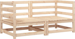 vidaXL - Tuinhoekbank - 2 - st - 70x70x67 - cm - massief - grenenhout