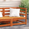 vidaXL - Tuinhoekbank - 2 - st - 70x70x67 - cm - massief - grenenhout - wasbruin