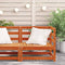 vidaXL - Tuinhoekbank - 2 - st - 70x70x67 - cm - massief - grenenhout - wasbruin
