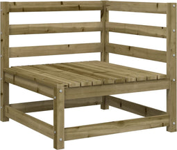 vidaXL - Tuinhoekbank - 70x70x67 - cm - geïmpregneerd - grenenhout