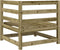 vidaXL - Tuinhoekbank - 70x70x67 - cm - geïmpregneerd - grenenhout