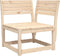 vidaXL - Tuinhoekbank - 73x73x78 - cm - massief - grenenhout