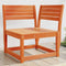 vidaXL - Tuinhoekbank - 73x73x78 - cm - massief - grenenhout - wasbruin
