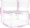 vidaXL - Tuinhoekbank - 73x73x78 - cm - massief - grenenhout - wasbruin