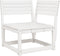 vidaXL - Tuinhoekbank - 73x73x78 - cm - massief - grenenhout - wit