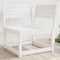 vidaXL - Tuinhoekbank - 73x73x78 - cm - massief - grenenhout - wit
