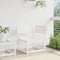 vidaXL - Tuinhoekbank - 73x73x78 - cm - massief - grenenhout - wit
