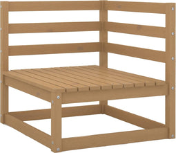 vidaXL - Tuinhoekbank - massief - grenenhout - honingbruin