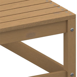 vidaXL - Tuinhoekbank - met - crèmekleurige - kussens - massief - grenenhout