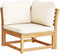 vidaXL - Tuinhoekbank - met - kussens - 73x73x65 - cm - massief - acaciahout