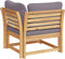 vidaXL - Tuinhoekbank - met - kussens - 73x73x65 - cm - massief - acaciahout