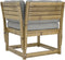 vidaXL - Tuinhoekbank - met - kussens - 73x73x78 - cm - geïmpregneerd - grenenhout
