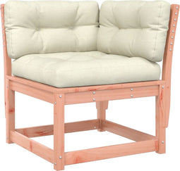 vidaXL - Tuinhoekbank - met - kussens - 73x73x78 - cm - massief - douglashout