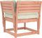 vidaXL - Tuinhoekbank - met - kussens - 73x73x78 - cm - massief - douglashout