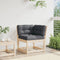 vidaXL - Tuinhoekbank - met - kussens - 73x73x78 - cm - massief - grenenhout