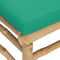vidaXL - Tuinhoekbank - met - kussens - bamboe - groen