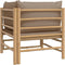 vidaXL - Tuinhoekbank - met - kussens - bamboe - taupe