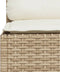 vidaXL - Tuinhoekbank - met - kussens - poly - rattan - beige