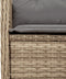 vidaXL - Tuinhoekbank - met - kussens - poly - rattan - beige