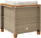 vidaXL - Tuinhoekbank - met - kussens - poly - rattan - beige