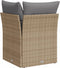 vidaXL - Tuinhoekbank - met - kussens - poly - rattan - beige