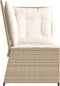 vidaXL - Tuinhoekbank - met - kussens - poly - rattan - beige