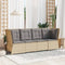 vidaXL - Tuinhoekbank - met - kussens - poly - rattan - beige