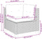 vidaXL - Tuinhoekbank - met - kussens - poly - rattan - beige
