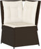 vidaXL - Tuinhoekbank - met - kussens - poly - rattan - bruin