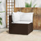 vidaXL - Tuinhoekbank - met - kussens - poly - rattan - bruin