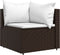 vidaXL - Tuinhoekbank - met - kussens - poly - rattan - bruin