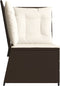 vidaXL - Tuinhoekbank - met - kussens - poly - rattan - bruin