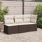 vidaXL - Tuinhoekbank - met - kussens - poly - rattan - bruin