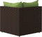 vidaXL - Tuinhoekbank - met - kussens - poly - rattan - bruin