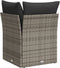 vidaXL - Tuinhoekbank - met - kussens - poly - rattan - grijs