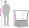 vidaXL - Tuinhoekbank - met - kussens - poly - rattan - grijs