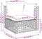 vidaXL - Tuinhoekbank - met - kussens - poly - rattan - grijs