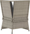 vidaXL - Tuinhoekbank - met - kussens - poly - rattan - lichtgrijs