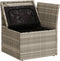 vidaXL - Tuinhoekbank - met - kussens - poly - rattan - lichtgrijs