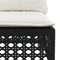 vidaXL - Tuinhoekbank - met - kussens - poly - rattan - zwart