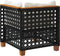 vidaXL - Tuinhoekbank - met - kussens - poly - rattan - zwart