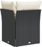 vidaXL - Tuinhoekbank - met - kussens - poly - rattan - zwart