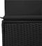 vidaXL - Tuinhoekbank - met - kussens - poly - rattan - zwart