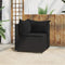 vidaXL - Tuinhoekbank - met - kussens - poly - rattan - zwart